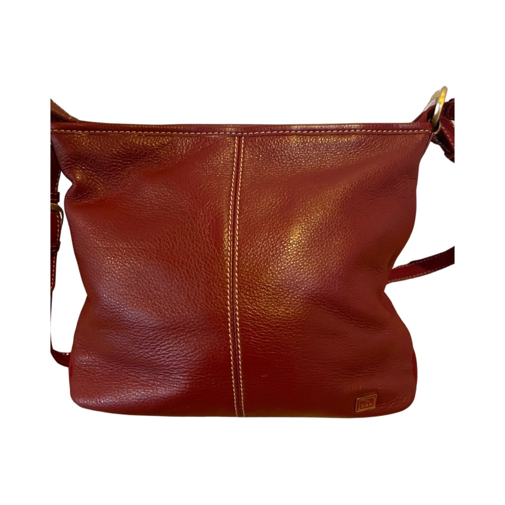 Dark red medium The Sak leather hobo bag
